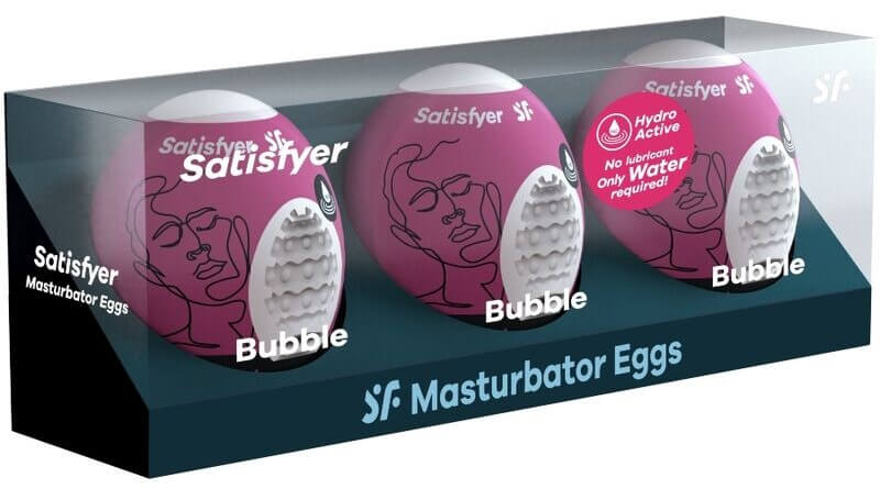 Masturbační vajíčka SATISFYER 3 ks Buble